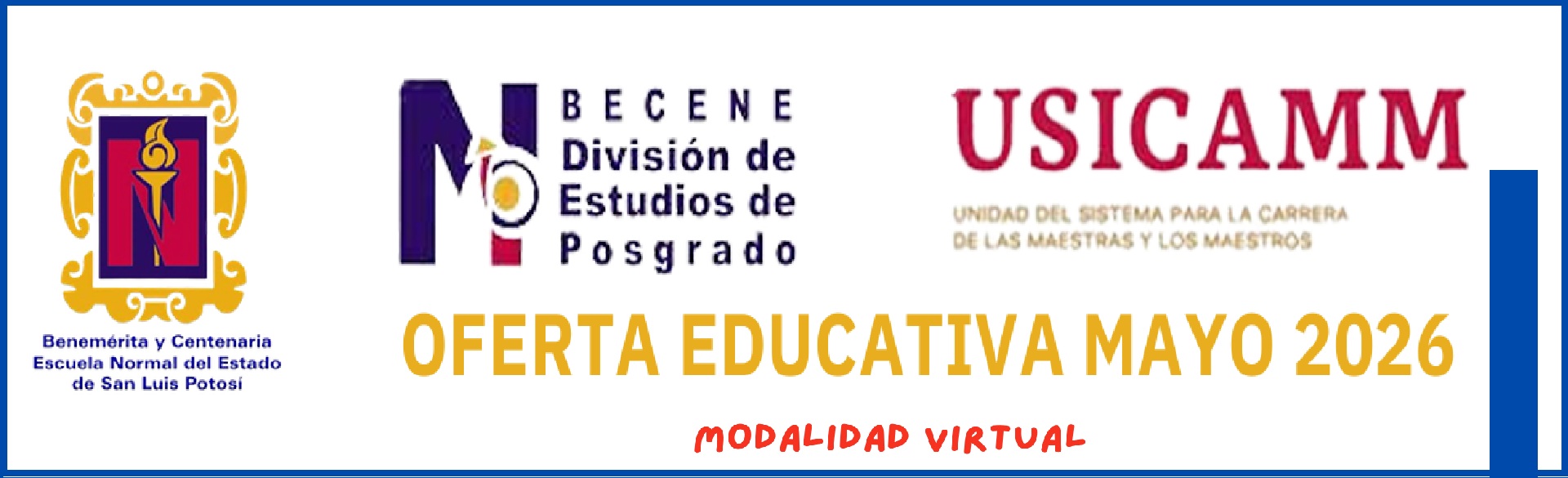 Oferta educativa mayo 2026.